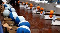 Current drifters on deck MRV Scotia